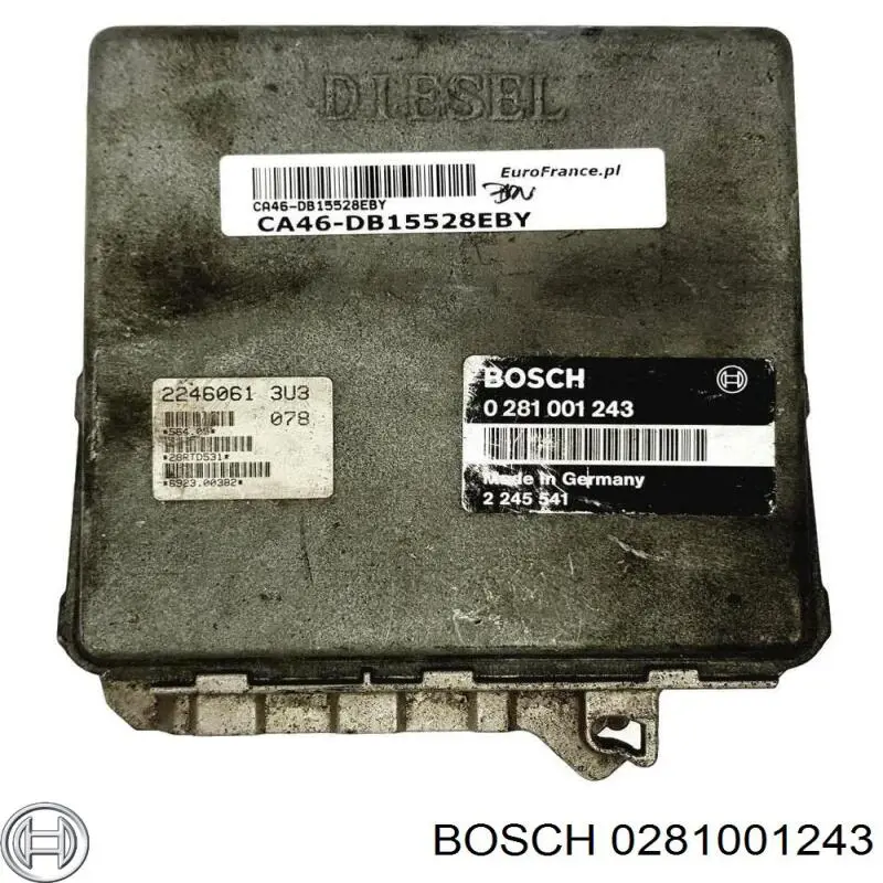 Електронний блок керування двигуном 0281001243 Bosch