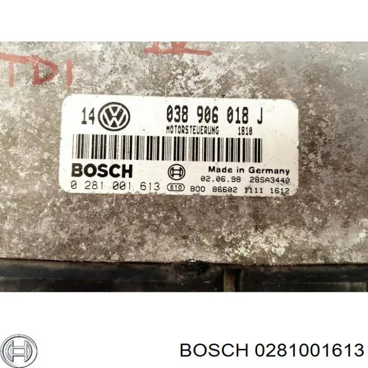 ЕБУ VAG 0281001613 ціна, від 88.69 USD