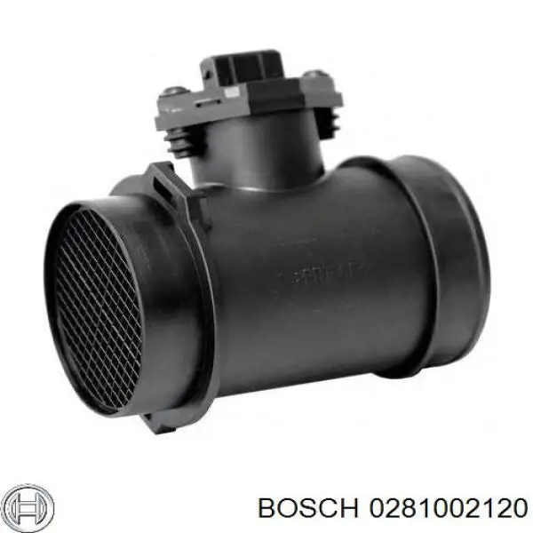 0281002120 Bosch датчик потоку (витрати повітря, витратомір MAF - (Mass Airflow))