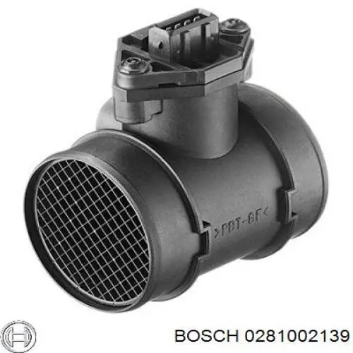 Датчик масової витрати повітря Bosch 0281002139 ціна, від 32.41 USD