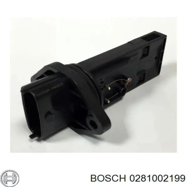 0281002199 Bosch датчик потоку (витрати повітря, витратомір MAF - (Mass Airflow))