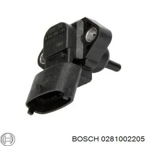 0281002205 Bosch датчик тиску наддуву (датчик нагнітання повітря в турбіну)