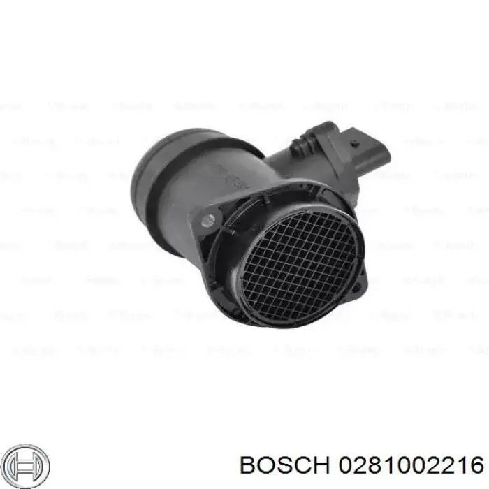 0281002216 Bosch датчик потоку (витрати повітря, витратомір MAF - (Mass Airflow))