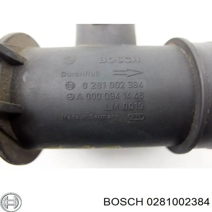 Датчик масової витрати повітря Bosch 0281002384 ціна, від 37.39 USD