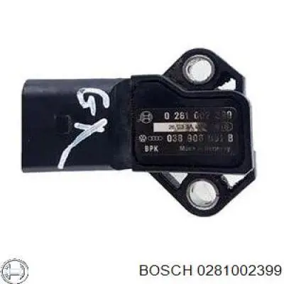Датчик тиску наддуву (датчик нагнітання повітря в турбіну) Bosch 0281002399 ціна, від 8.87 USD