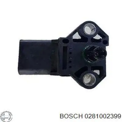Купити 0281002399 Bosch Датчик тиску наддуву (датчик нагнітання повітря в турбіну)