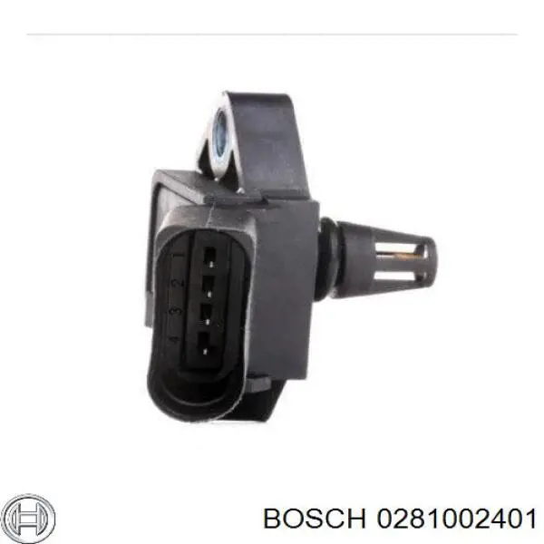 Датчик тиску наддуву (датчик нагнітання повітря в турбіну) Bosch 0281002401 ціна, від 10.63 USD