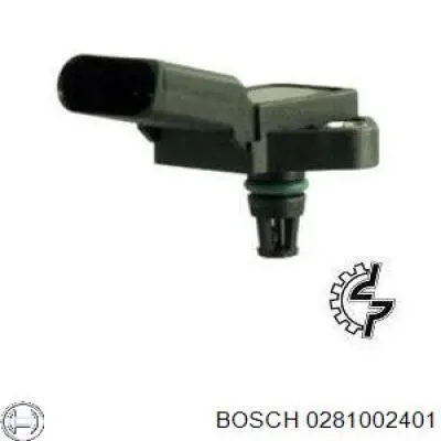 Купити 0281002401 Bosch Датчик тиску наддуву (датчик нагнітання повітря в турбіну)