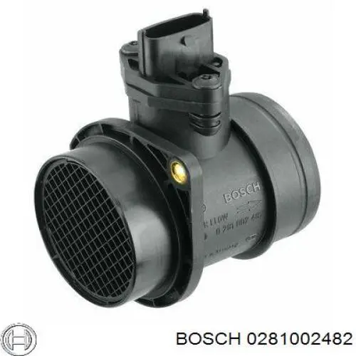 Датчик потоку (витрати) повітря, витратомір MAF - (Mass Airflow) 0281002482 Bosch