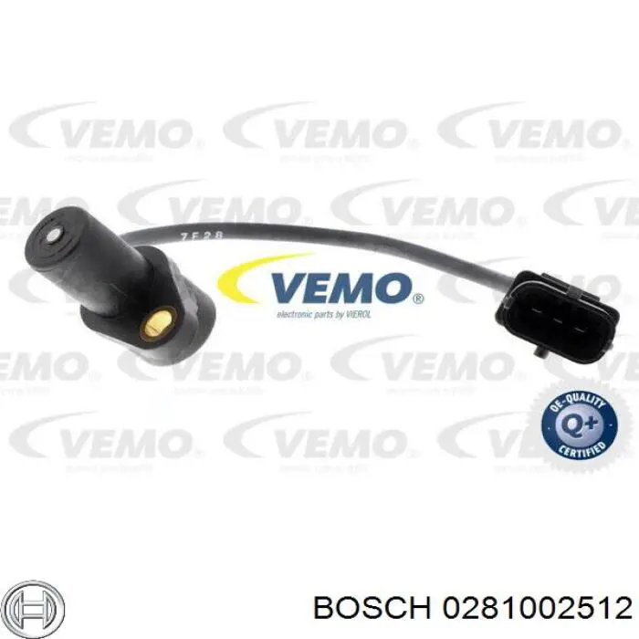 Датчик обертів колінвалу Bosch 0281002512 ціна, від 17.13 USD