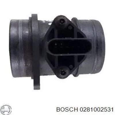 0281002531 Bosch датчик потоку (витрати повітря, витратомір MAF - (Mass Airflow))
