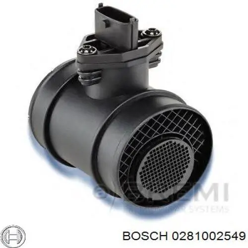 Датчик масової витрати повітря Bosch 0281002549 ціна, від 38.01 USD