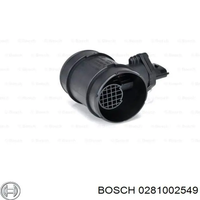 0281002549 Bosch датчик потоку (витрати повітря, витратомір MAF - (Mass Airflow))