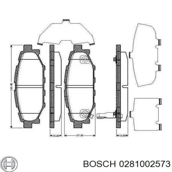 0281002573 Bosch датчик тиску у впускному колекторі, map