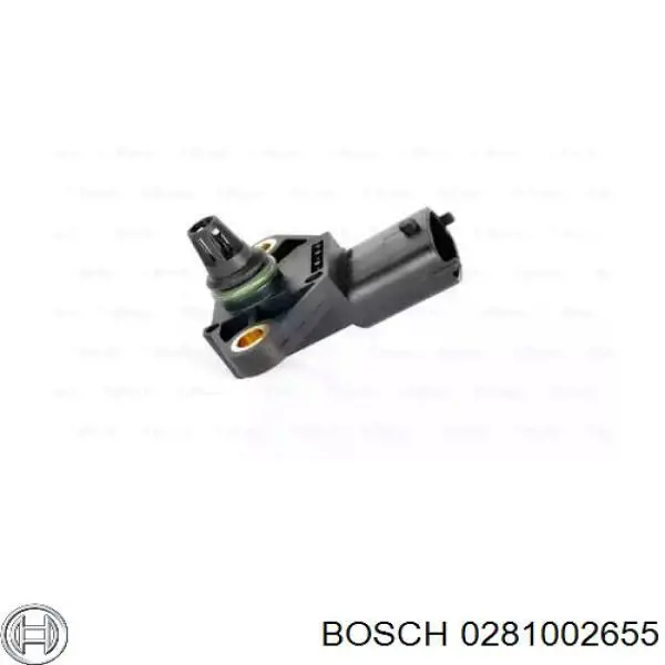 Купити 0281002655 Bosch Датчик тиску наддуву (датчик нагнітання повітря в турбіну)