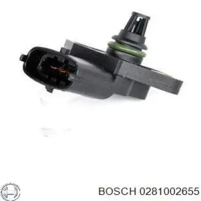 0281002655 Bosch датчик тиску наддуву (датчик нагнітання повітря в турбіну)