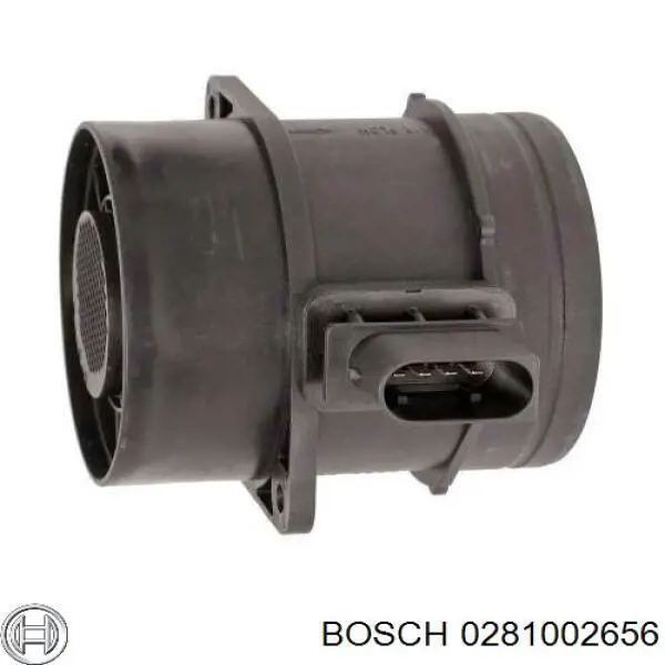 0281002656 Bosch датчик потоку (витрати повітря, витратомір MAF - (Mass Airflow))