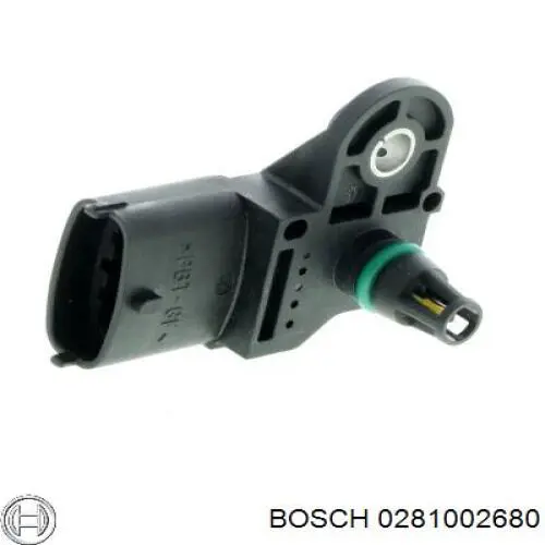 0281002680 Bosch датчик тиску наддуву (датчик нагнітання повітря в турбіну)