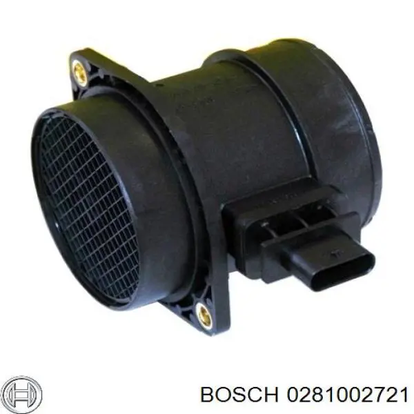 0281002721 Bosch датчик потоку (витрати повітря, витратомір MAF - (Mass Airflow))