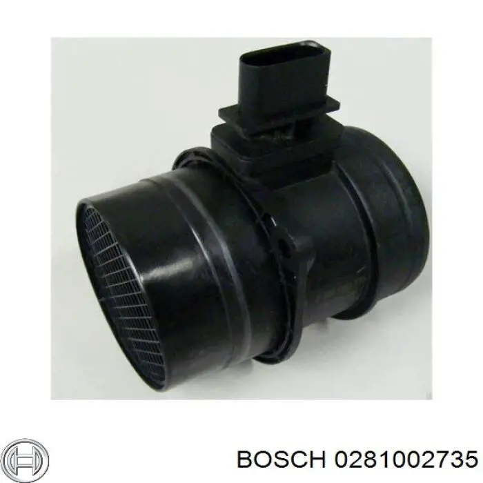 0281002735 Bosch датчик потоку (витрати повітря, витратомір MAF - (Mass Airflow))