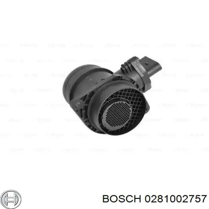 0281002757 Bosch датчик потоку (витрати повітря, витратомір MAF - (Mass Airflow))