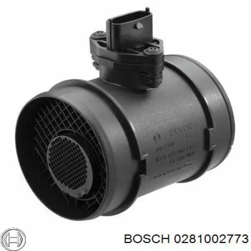 Датчик потоку (витрати) повітря, витратомір MAF - (Mass Airflow) 0281002773 Bosch