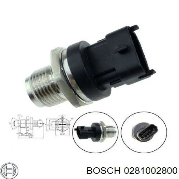 Купити 281002800 Renault (RVI) Регулятор тиску палива