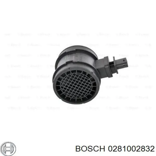 0281002832 Bosch датчик потоку (витрати повітря, витратомір MAF - (Mass Airflow))