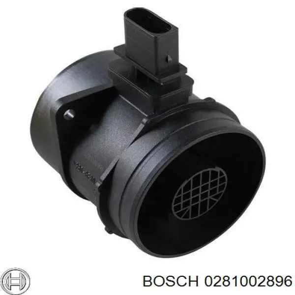 0281002896 Bosch датчик потоку (витрати повітря, витратомір MAF - (Mass Airflow))