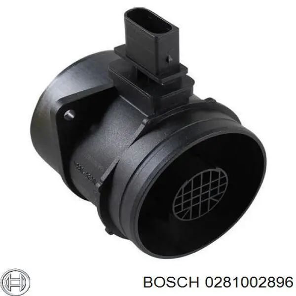 Датчик потоку (витрати) повітря, витратомір MAF - (Mass Airflow) 0281002896 Bosch