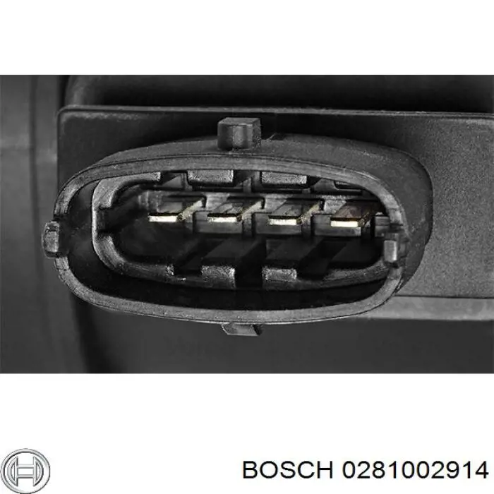 Датчик потоку (витрати) повітря, витратомір MAF - (Mass Airflow) 0281002914 Bosch