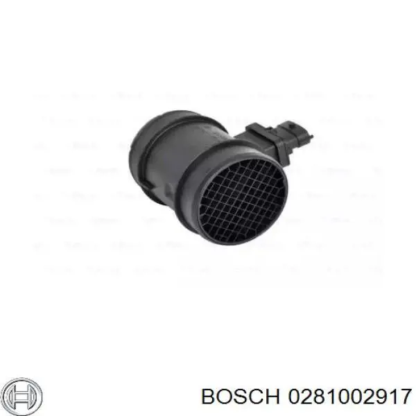 0281002917 Bosch датчик потоку (витрати повітря, витратомір MAF - (Mass Airflow))