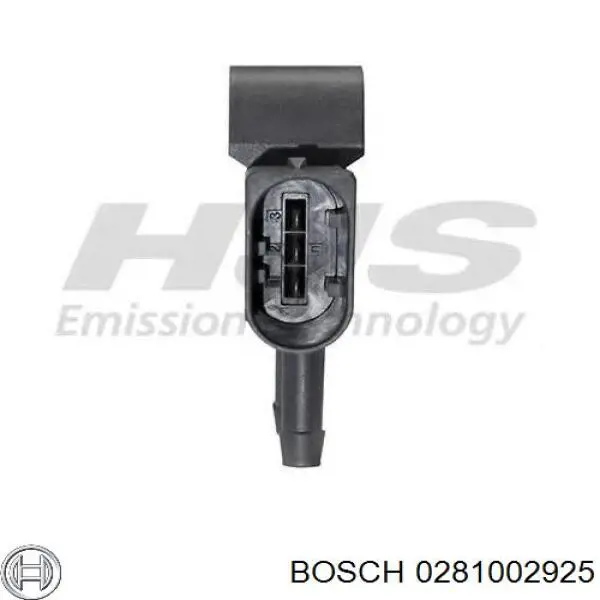 Датчик тиску вихлопних газів 0281002925 Bosch