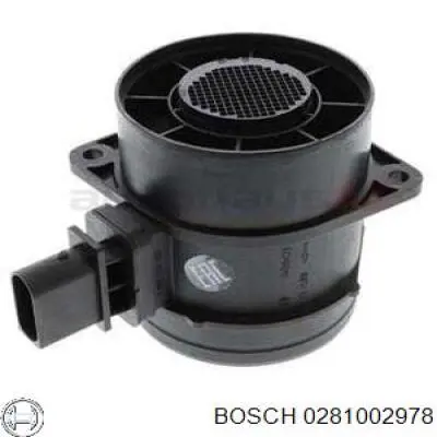 0281002978 Bosch датчик потоку (витрати повітря, витратомір MAF - (Mass Airflow))
