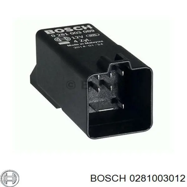 0281003012 Bosch Реле свічок накалу
