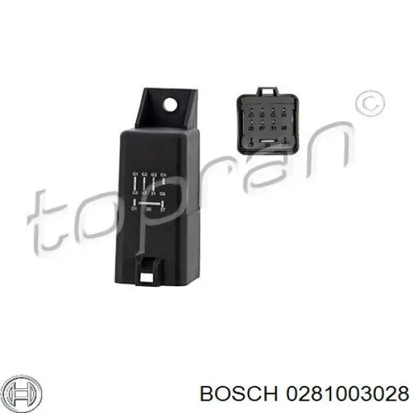 0281003028 Bosch Реле свічок накалу