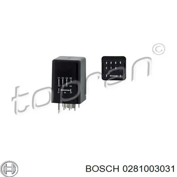 0281003031 Bosch реле свічок накалу