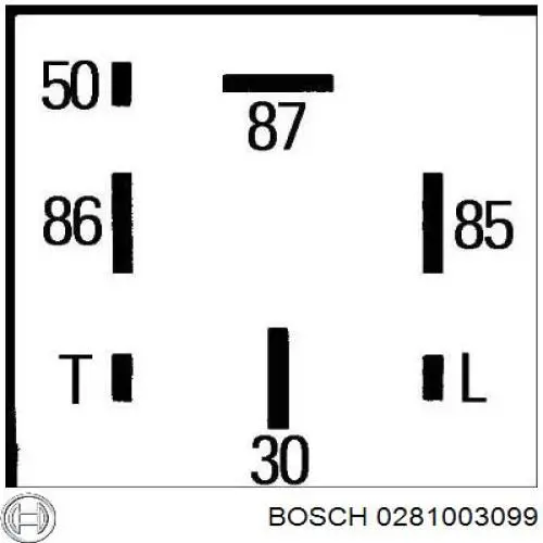 Купити 0281003099 Bosch Реле свічок накалу