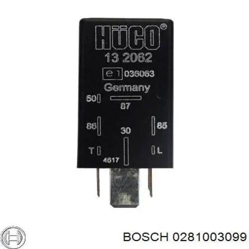 Реле свічок накалу 0281003099 Bosch