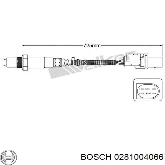 0281004066 Bosch лямбдазонд, датчик кисню до каталізатора
