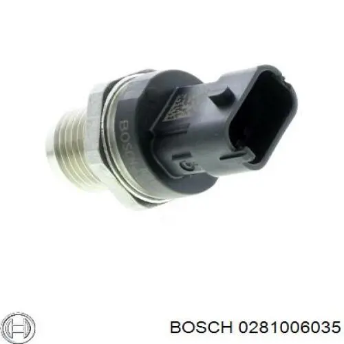 Датчик давления топлива BOSCH 0281006035