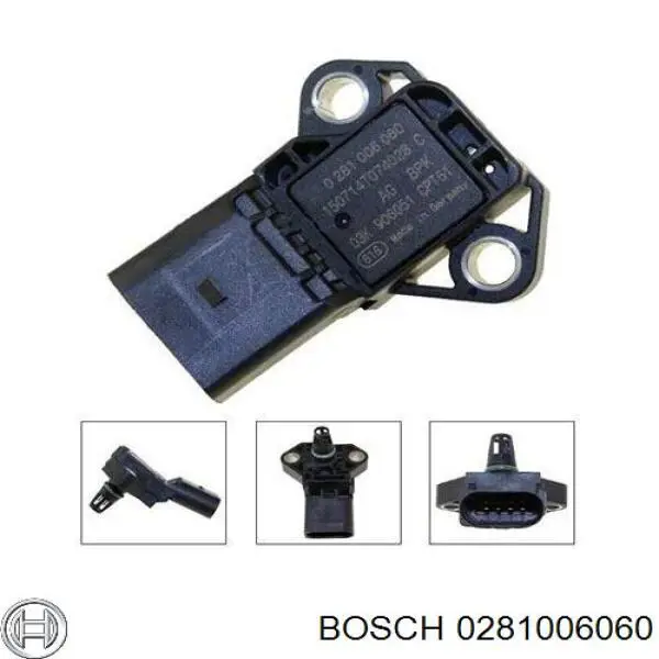 0281006060 Bosch Датчик тиску наддуву турбіни