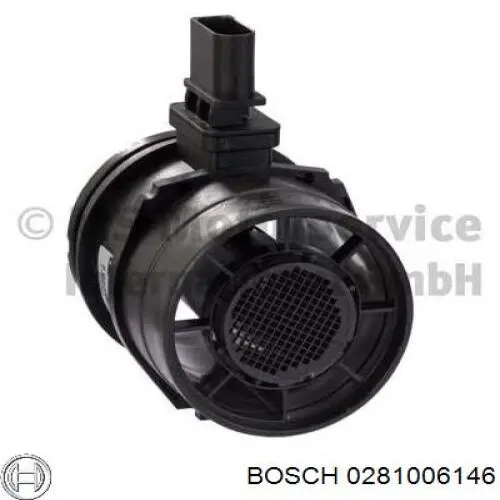 0281006146 Bosch датчик потоку (витрати повітря, витратомір MAF - (Mass Airflow))