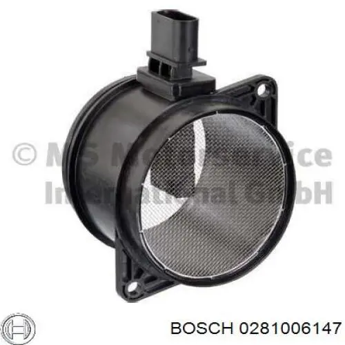 0281006147 Bosch датчик потоку (витрати повітря, витратомір MAF - (Mass Airflow))