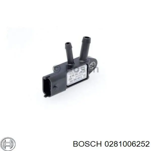 Датчик тиску вихлопних газів 0281006252 Bosch