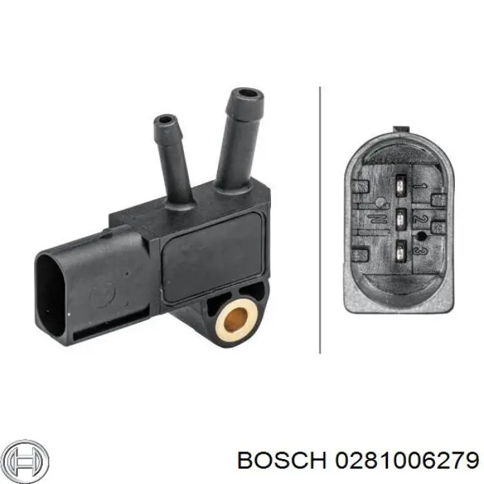 0281006279 Bosch Датчик тиску вихлопних газів