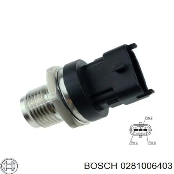 Датчик тиску палива 0281006403 Bosch