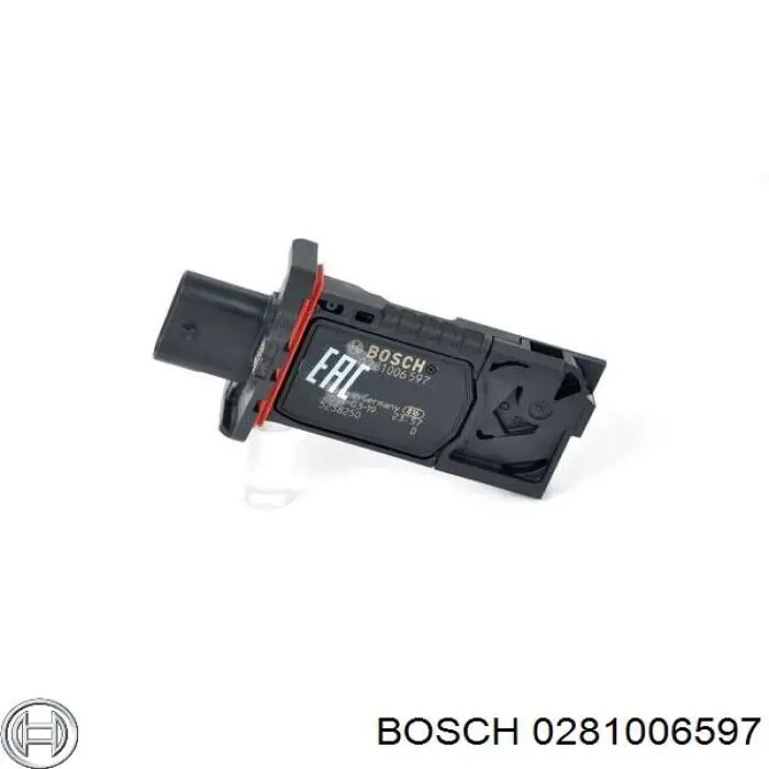 0281006597 Bosch датчик потоку (витрати повітря, витратомір MAF - (Mass Airflow))