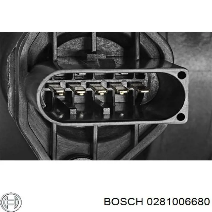 0281006680 Bosch датчик потоку (витрати повітря, витратомір MAF - (Mass Airflow))
