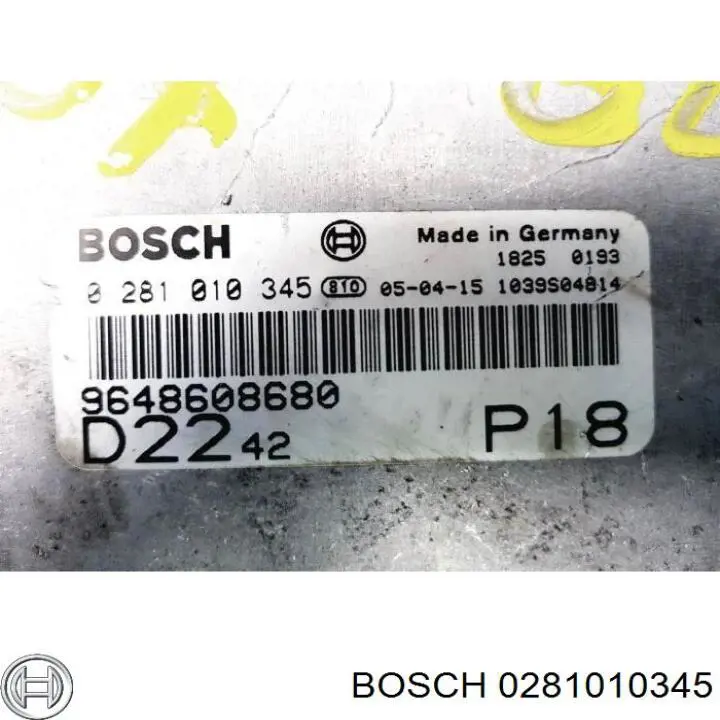 0281010345 Bosch Блок електронного управління